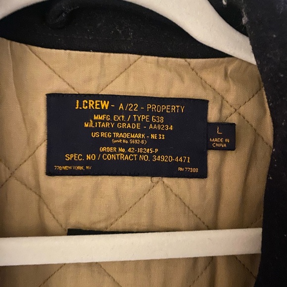 J crew wool pea coat with thinsulate - Picture 3 of 4